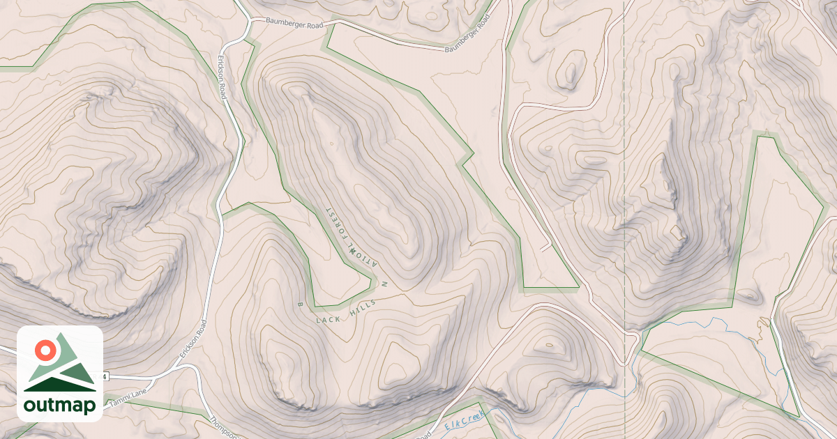 Map of ERICKSON BR 1E