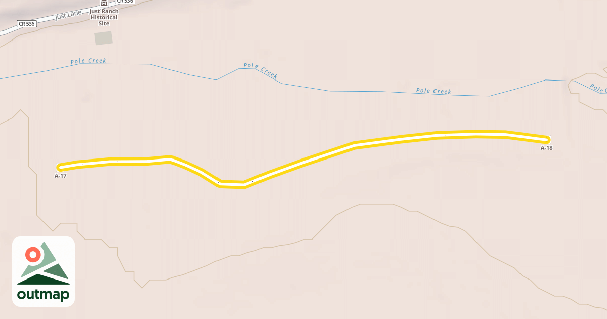 Map of Pole Creek