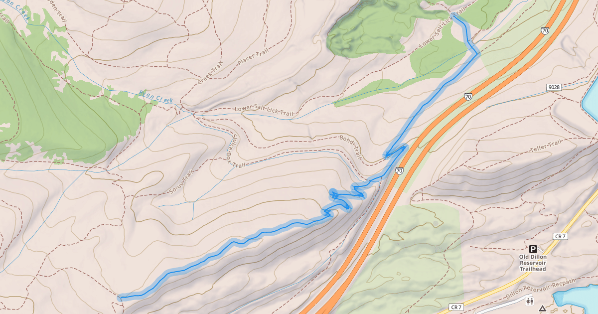 Map preview of Sunrise Trail