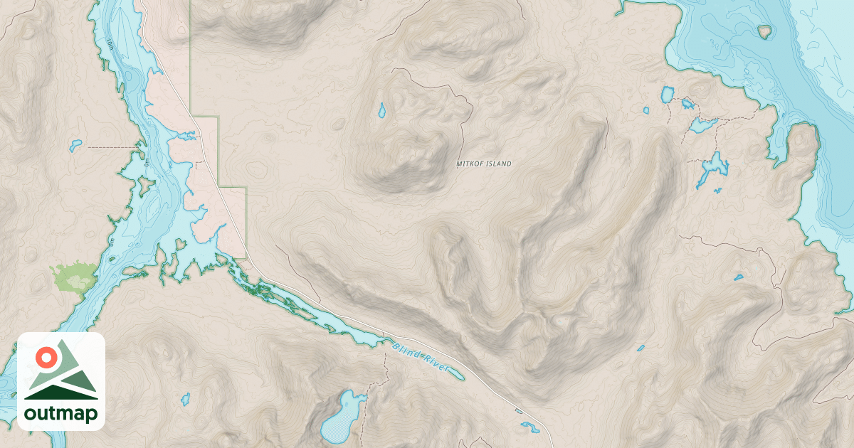 Map of THREE LAKES LOOP