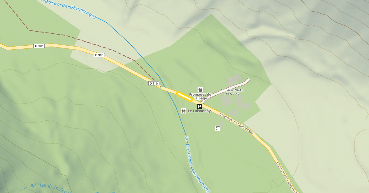 Map preview of Chemin du Laisonnay