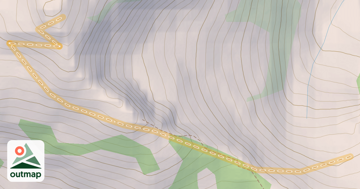 Map of Keg Peak