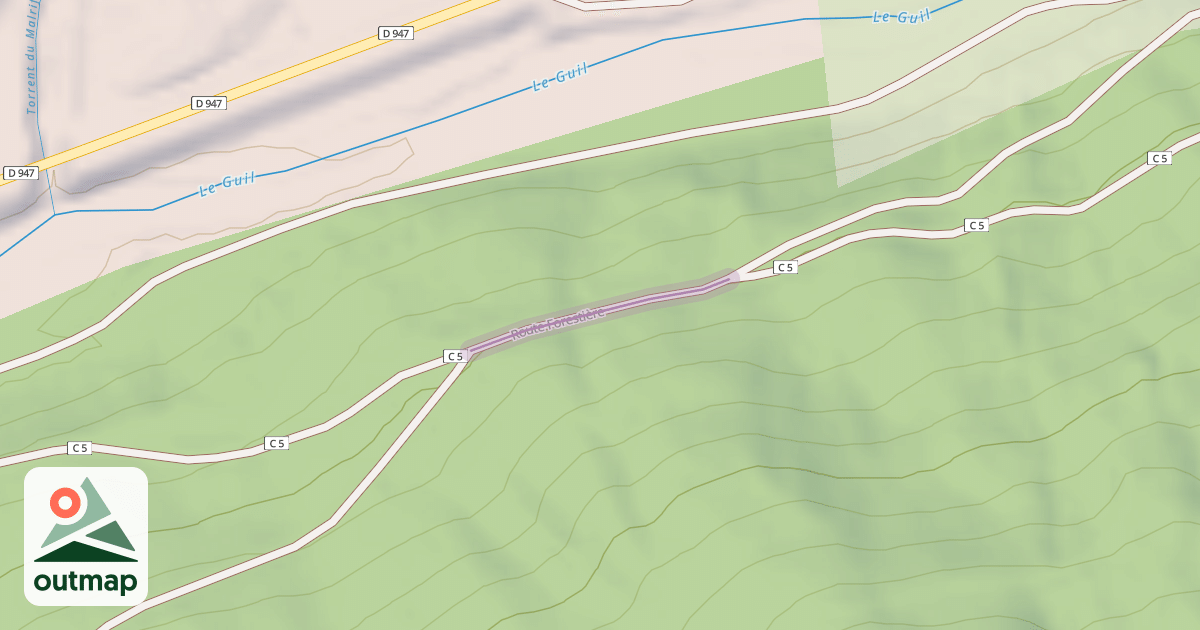 Map of Route Forestière