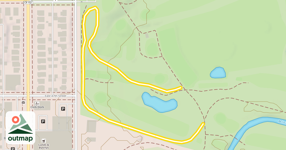 Map of Lake Hiawatha Ski Trail