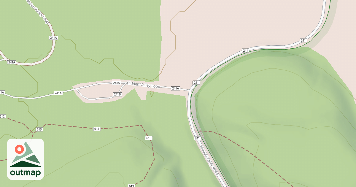 Map of HIDDEN VALLEY LOOP