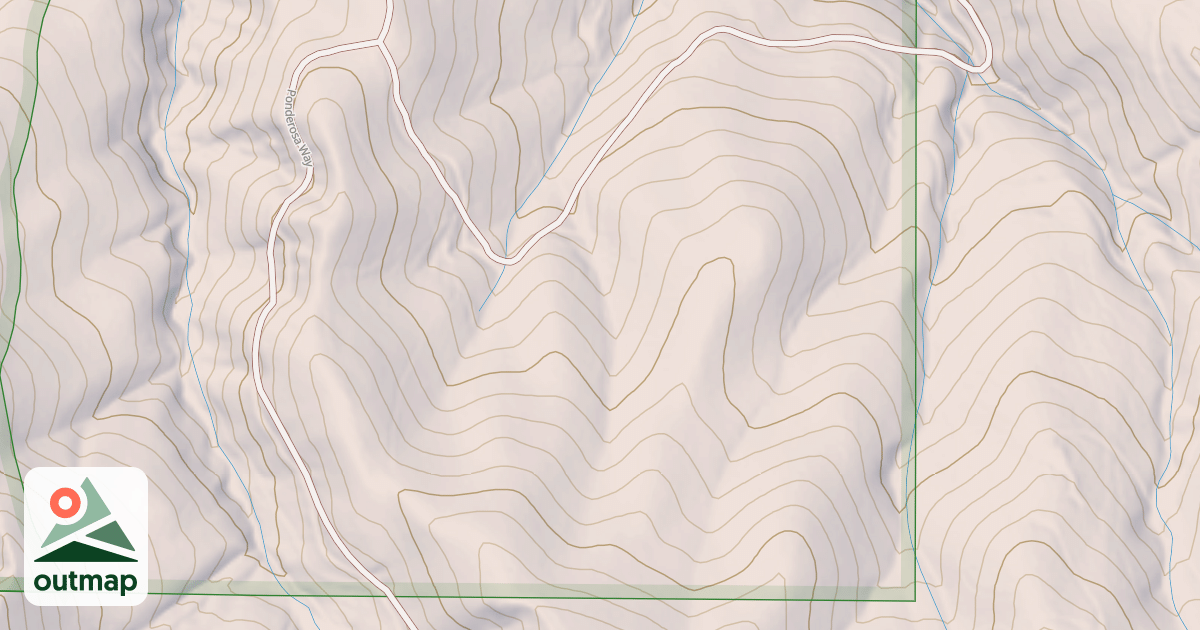 Map of PONDEROSA WAY(TE 232A)