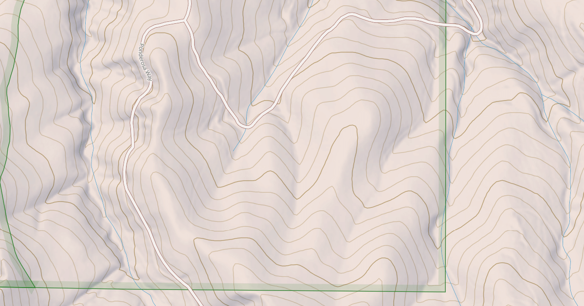 Map preview of PONDEROSA WAY(TE 232A)