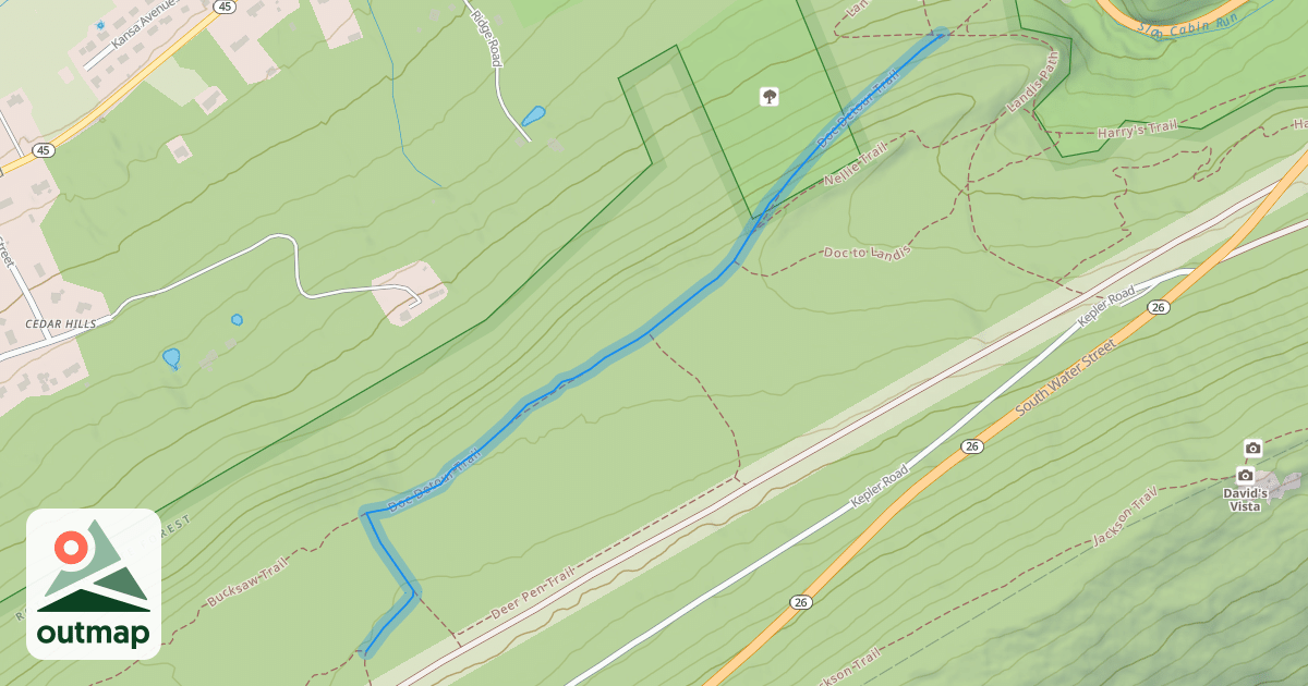 Map of Doc Detour Trail