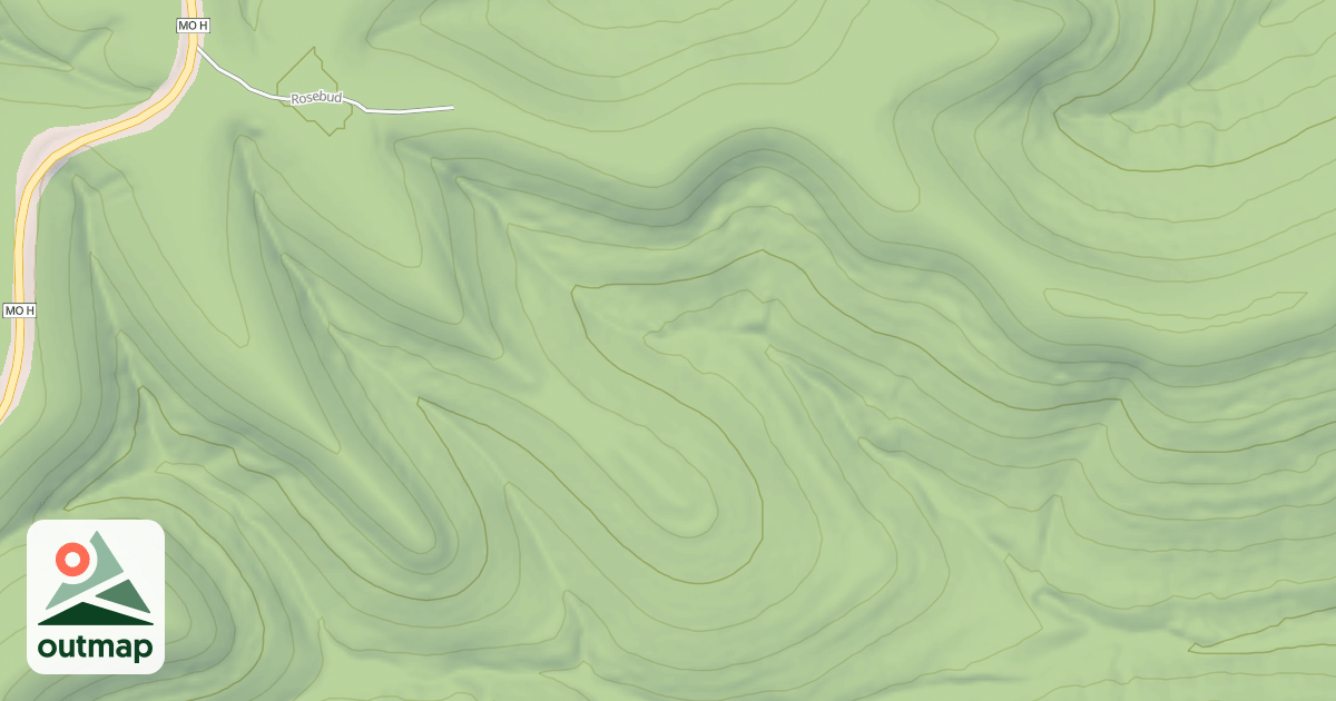 Map of BALD KNOBBER