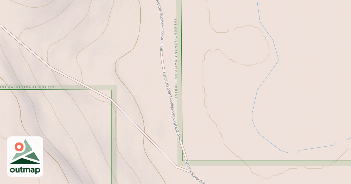 Map of BRUSH MTN