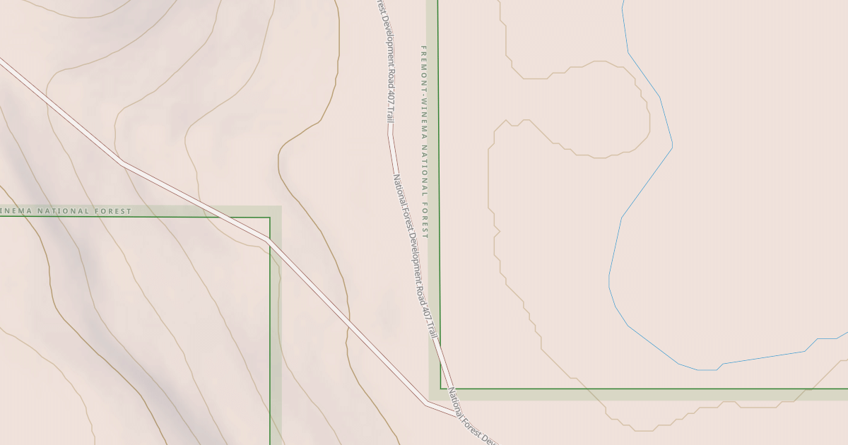 Map preview of BRUSH MTN