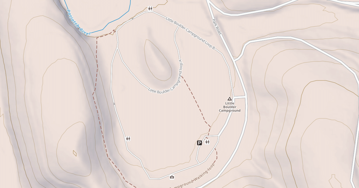 Map preview of LITTLE BOULDER CAMPGRD