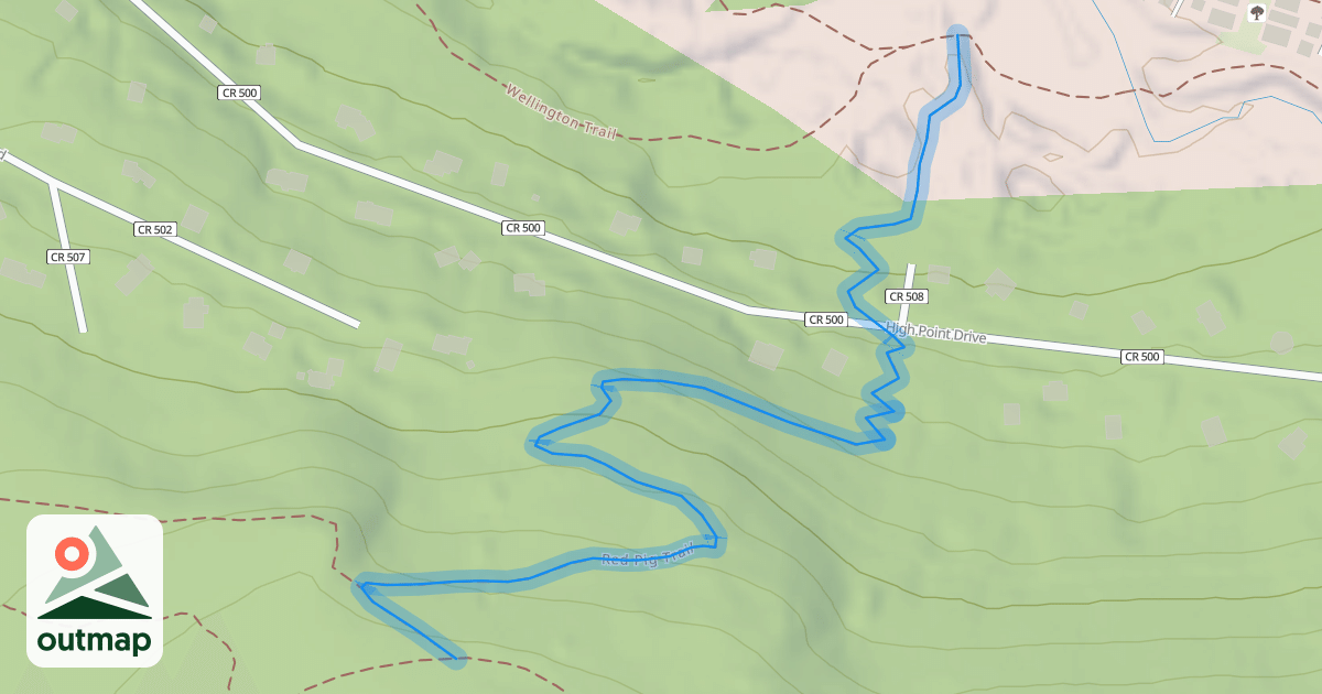 Map of Red Pig Trail
