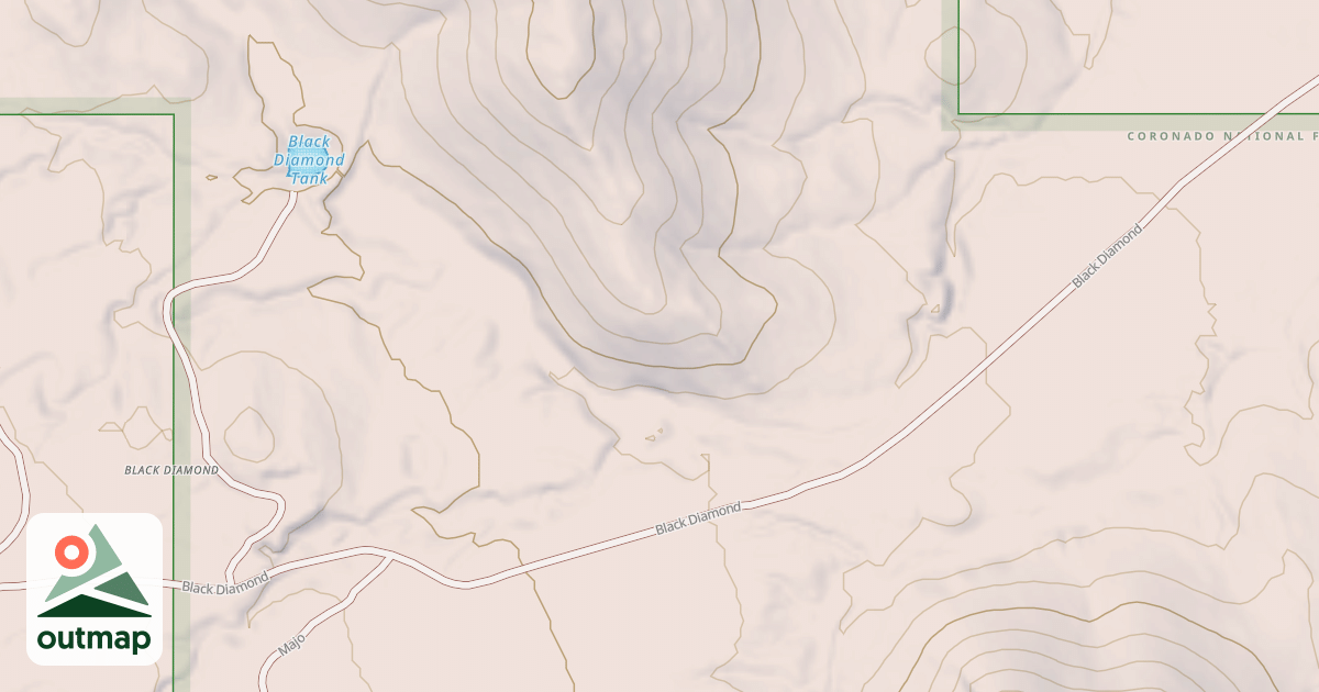 Map of BLACK DIAMOND