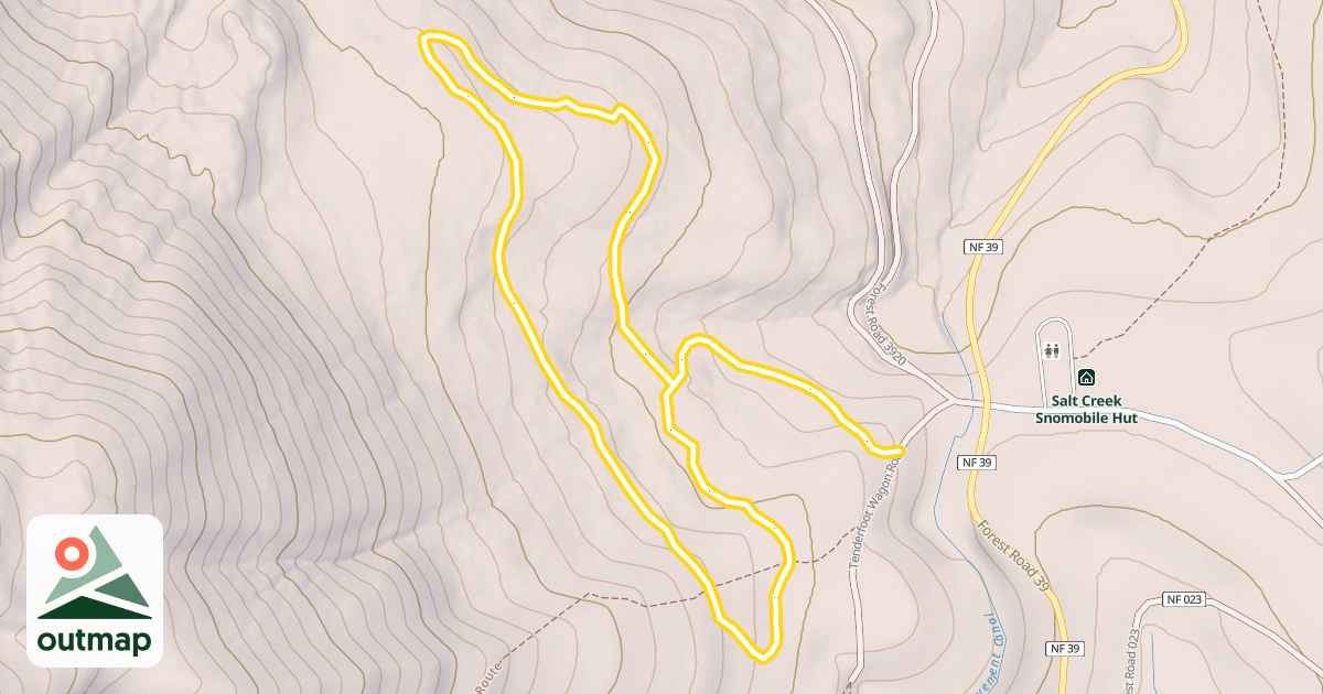 Map of Devil's View Trail