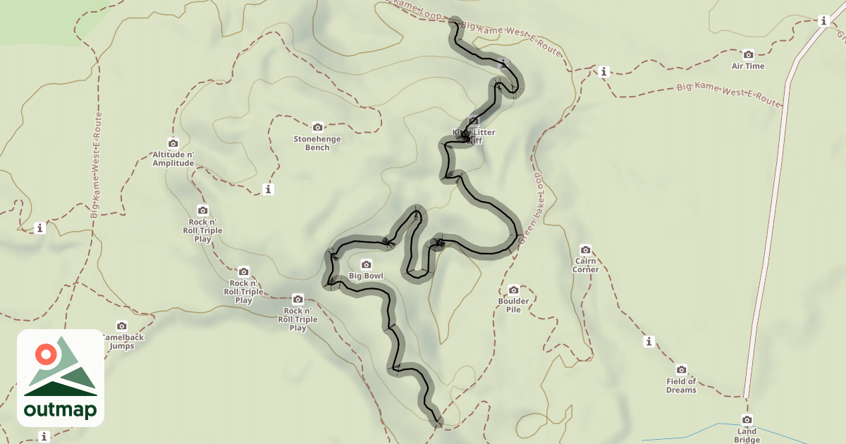 Map of Big Kame Loop