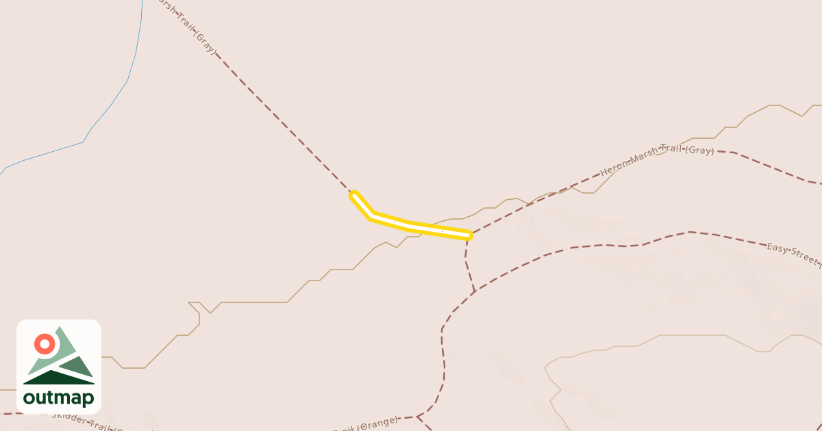 Map of Heron Marsh Trail (Gray)