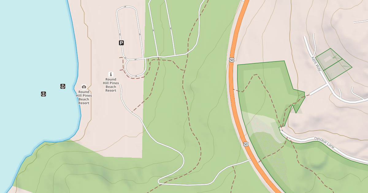 Map preview of ROUNDHILL PINES RESORT