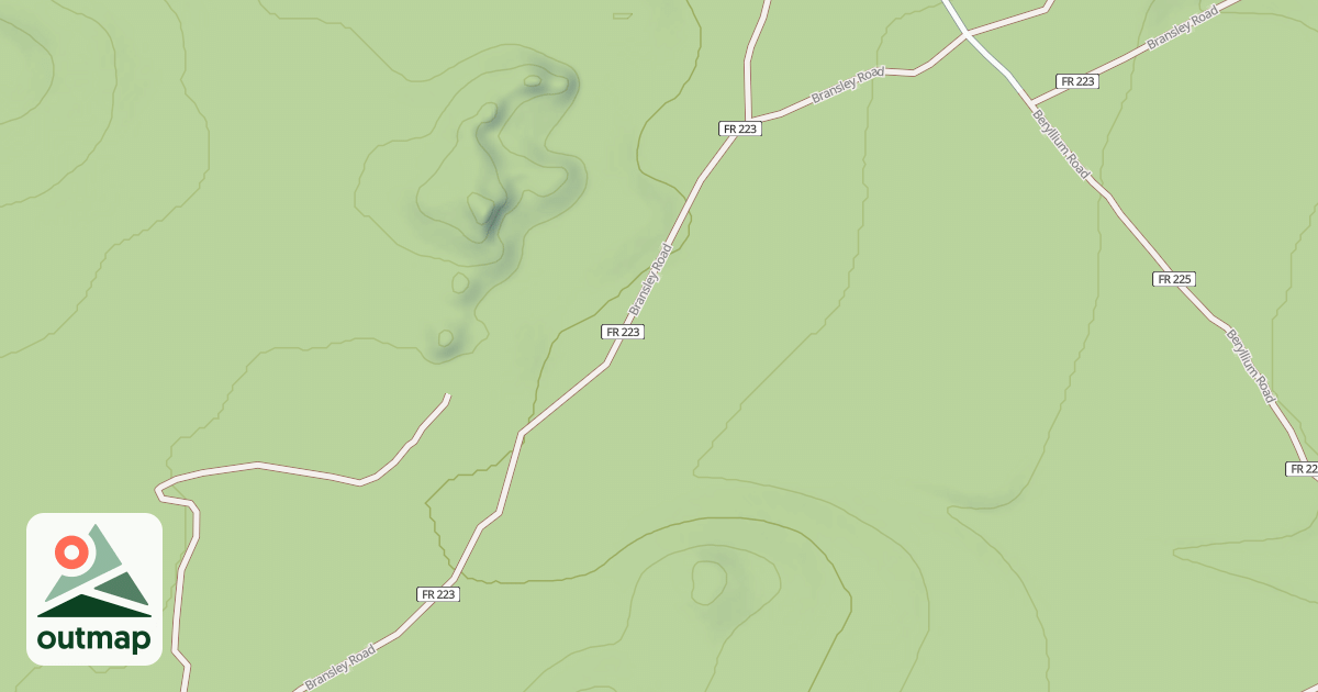 Map of BRANSLEY