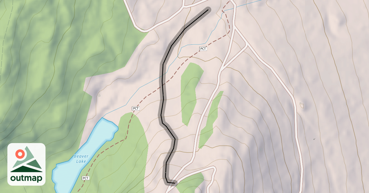 Map of Beaver Lake