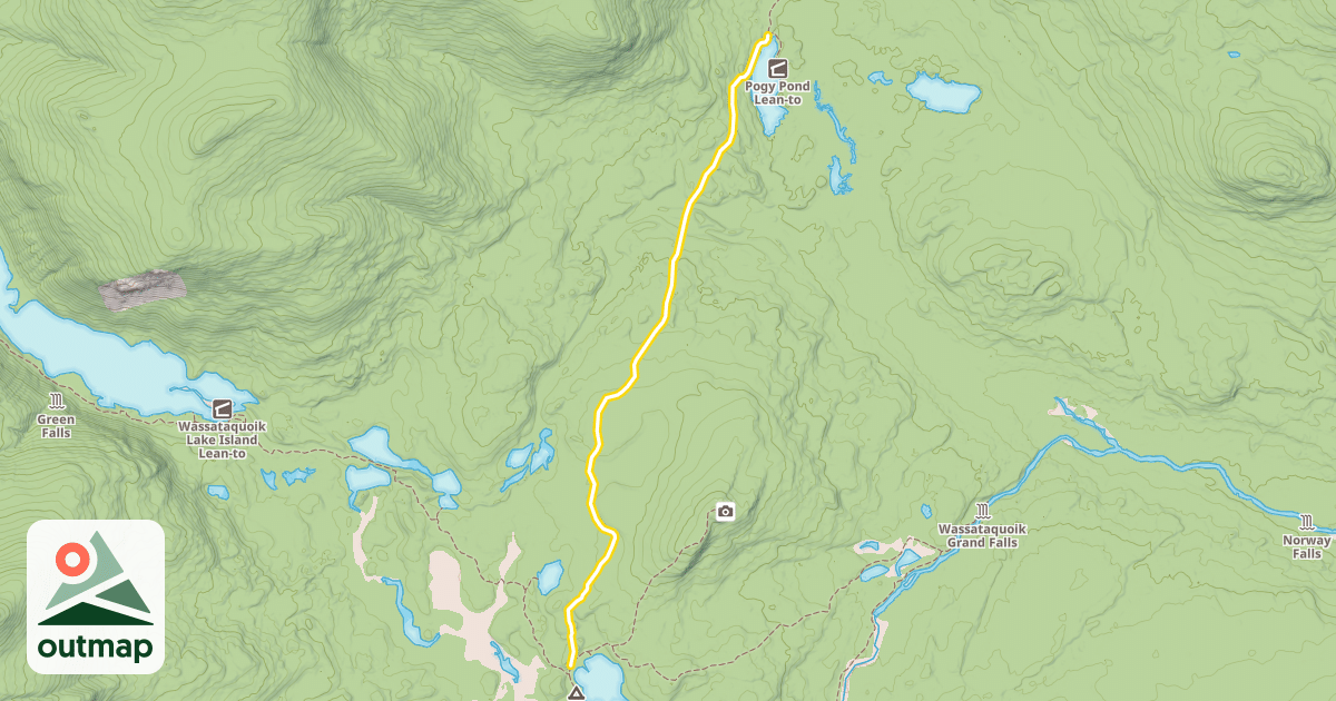 Map of Pogy Notch Trail