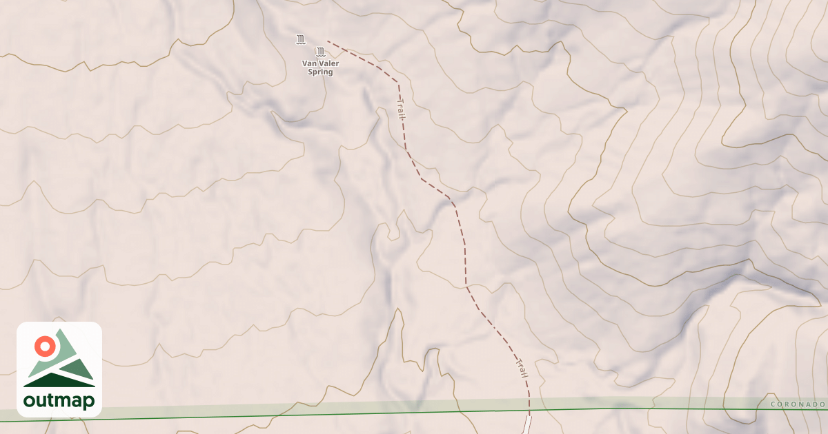 Map of VAN VALER SPRING