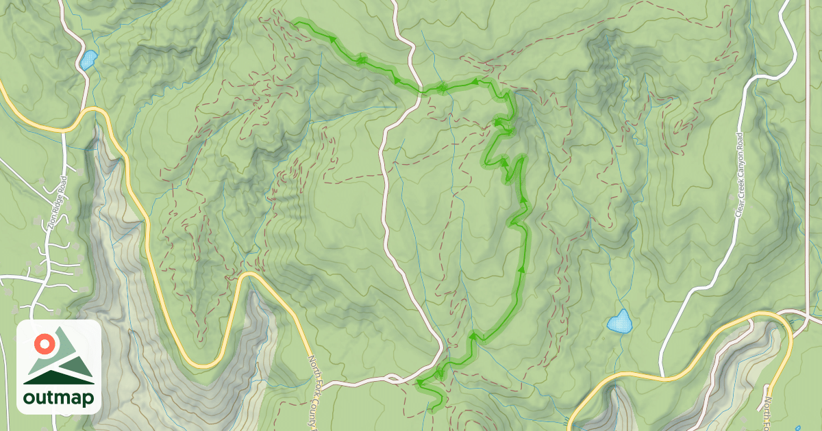 Map of Eliptical Climbing Trail
