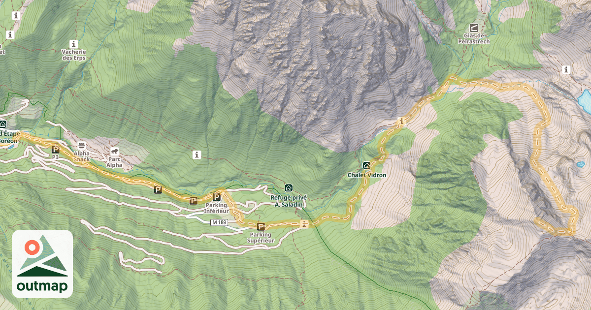 Map of Cime de Juisse — Le Boréon