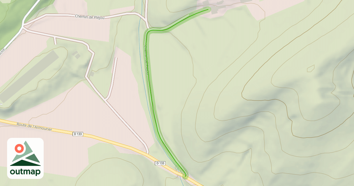 Map of Chemin de Pléjou
