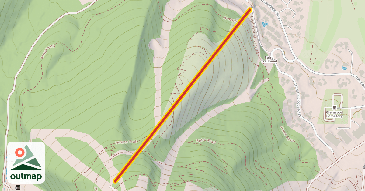 Map of Silver Star Lift