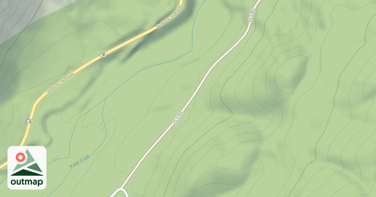 Map of (FDR) DALY HUCKLEBERRIES