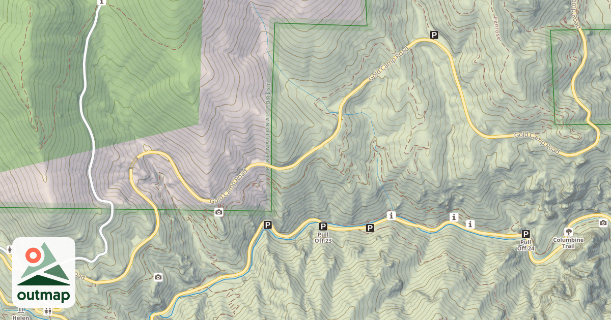 Map of GOLD CAMP