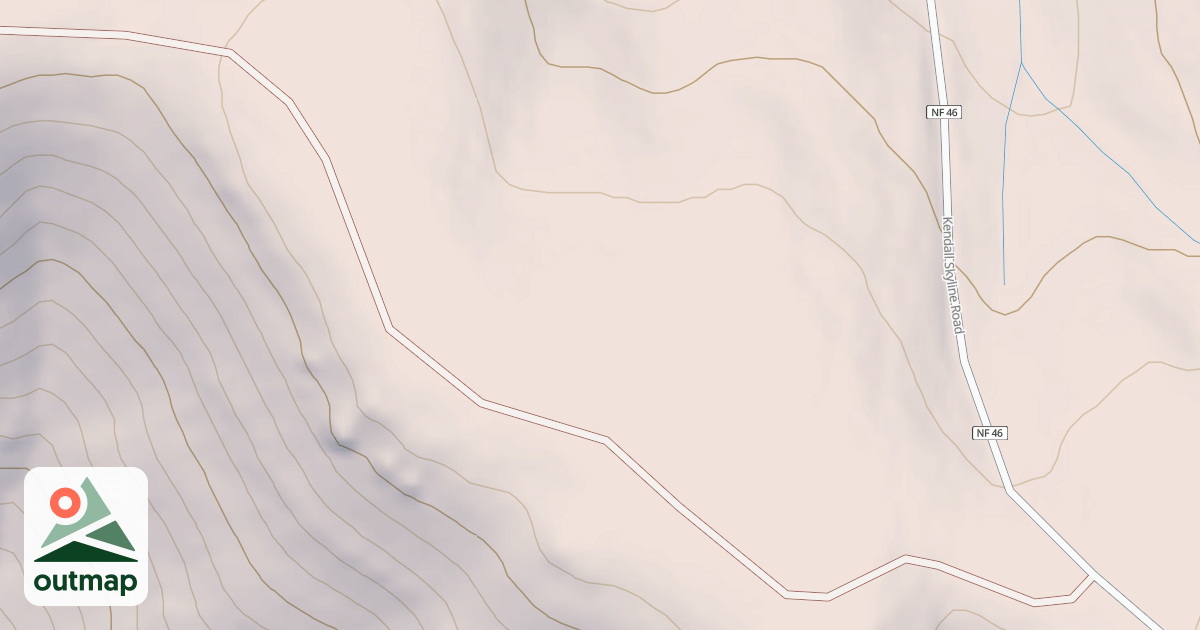 Map of JIM CREEK / LEWIS CREEK DIVIDE