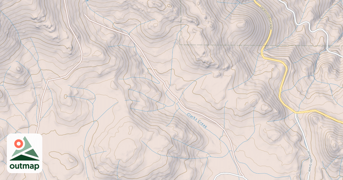 Map of CLARKS CREEK