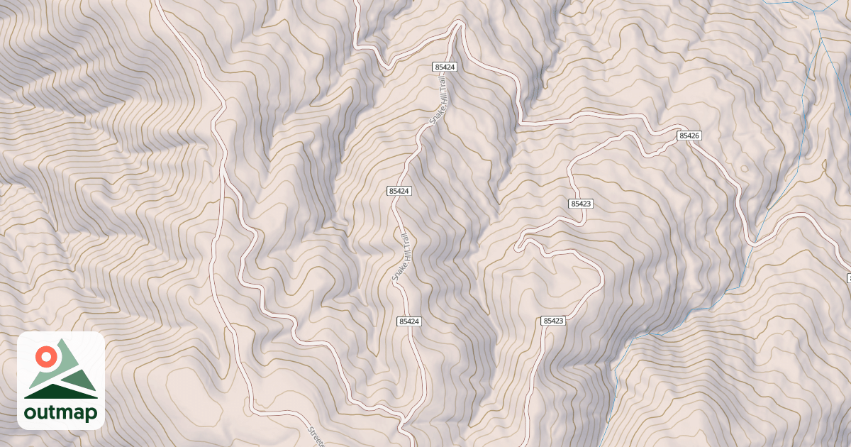 Map of SNAKE HILL