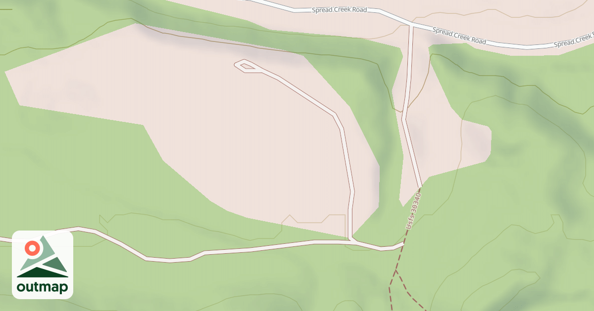 Map of DISPERSED CAMP SPUR