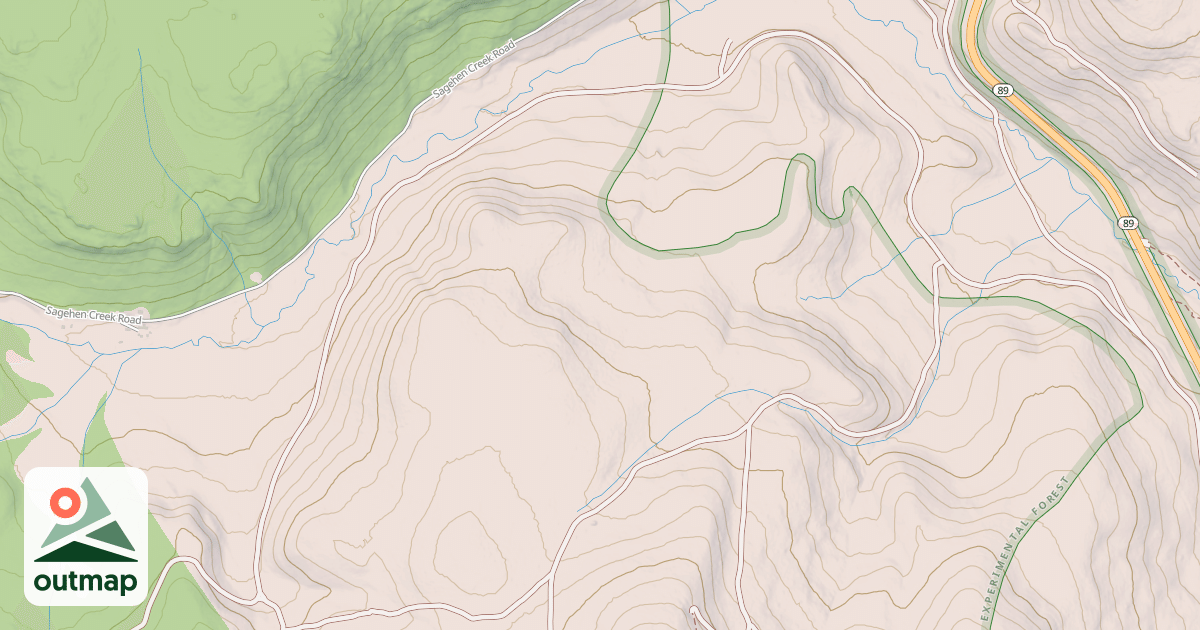 Map of Big Sagehen Ohv