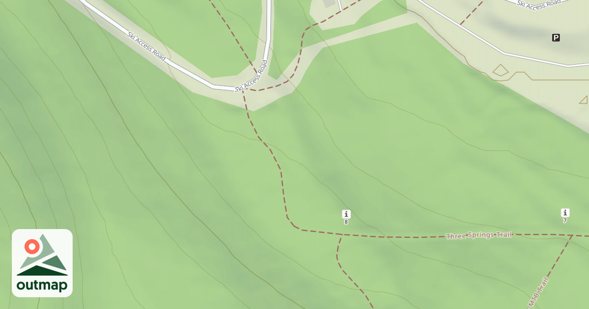Map of Blue Knob State Park Trails