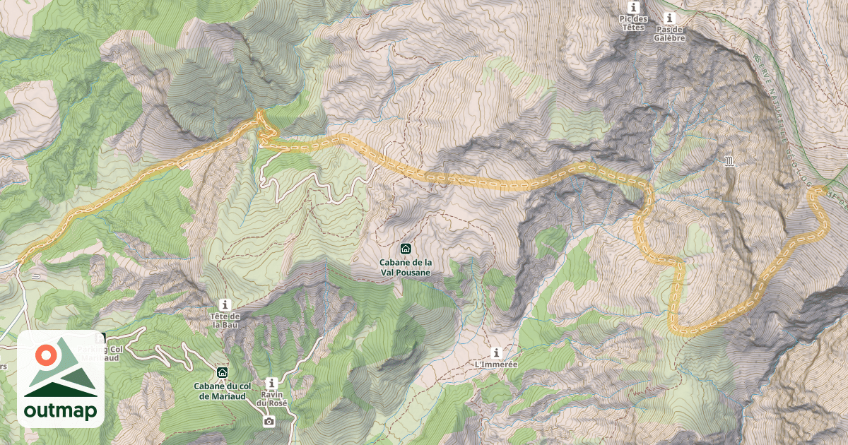 Map of Puy de la Sèche — Roussimal