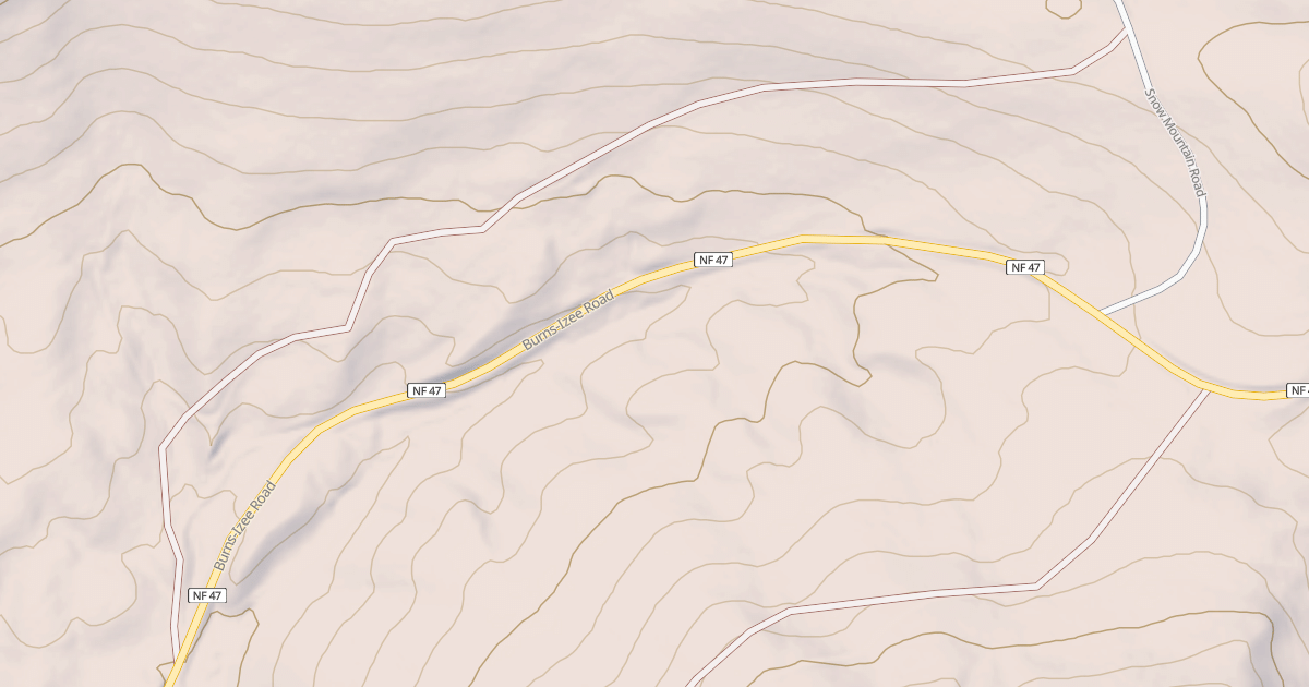 Map preview of USFS National Forest System Roads {205DEC6E-BC71-4D1B-BF11-2C481036735C}