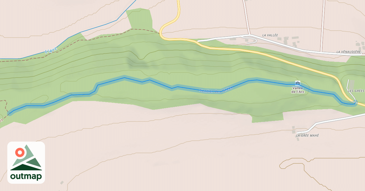 Map of Sentier des Grées