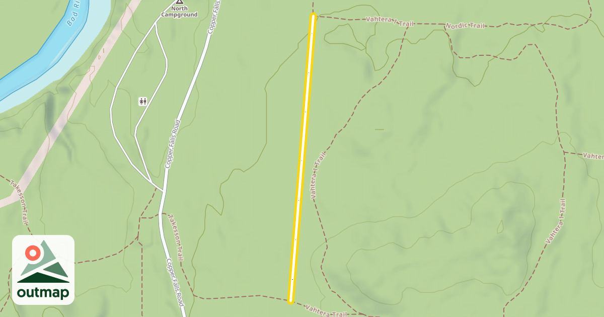 Map of Takesson/Vahtera Trails