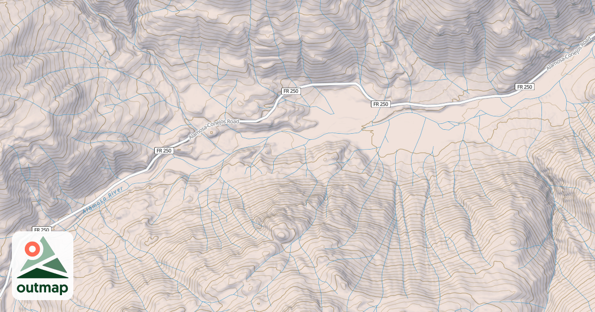 Map of ALAMOSA-CONEJOS