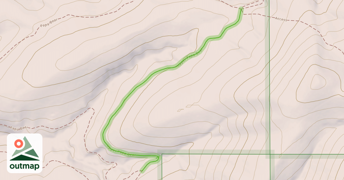 Map of Upper Papa Bear