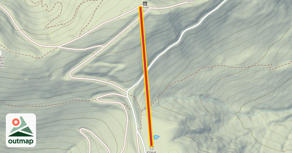 Map of Col d'Escot