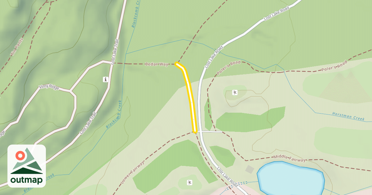 Map of Bridge Meadow Trail