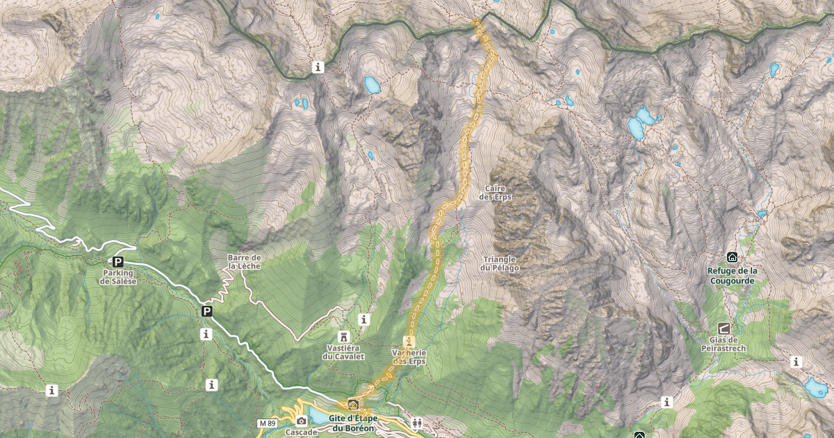 Map preview of Col de Guilié — Le Boréon
