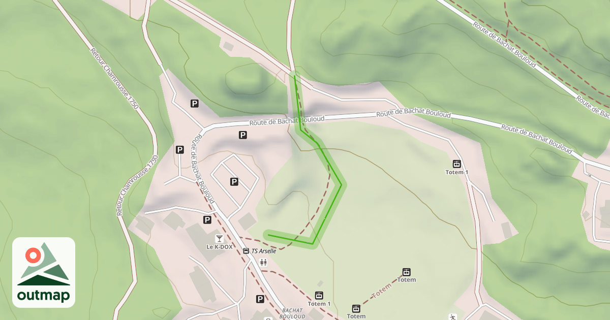 Map of Bachat Bouloud