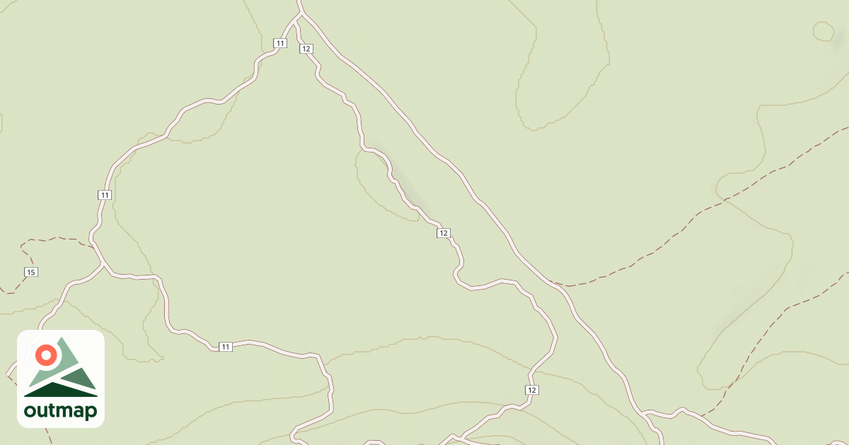 Map of Cline Buttes Tr 12