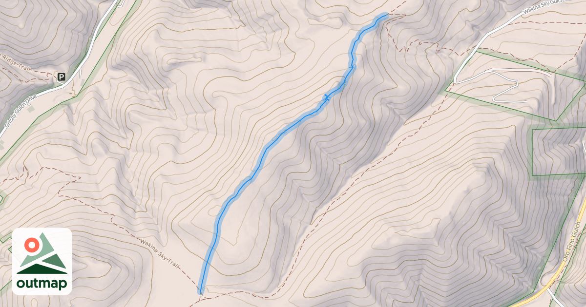 Map of Stairway To Heaven Trail - Upper